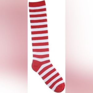 Red and white socks One size